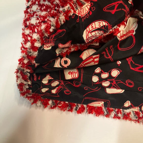 Vintage red tweed Escada skirt size 44 - Picture 12 of 15